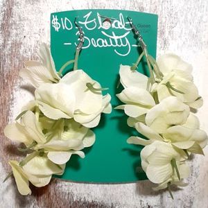 Floral hook earrings!